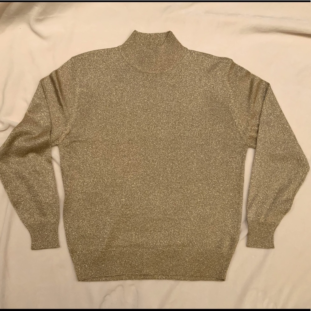 Vintage gold mock turtle neck